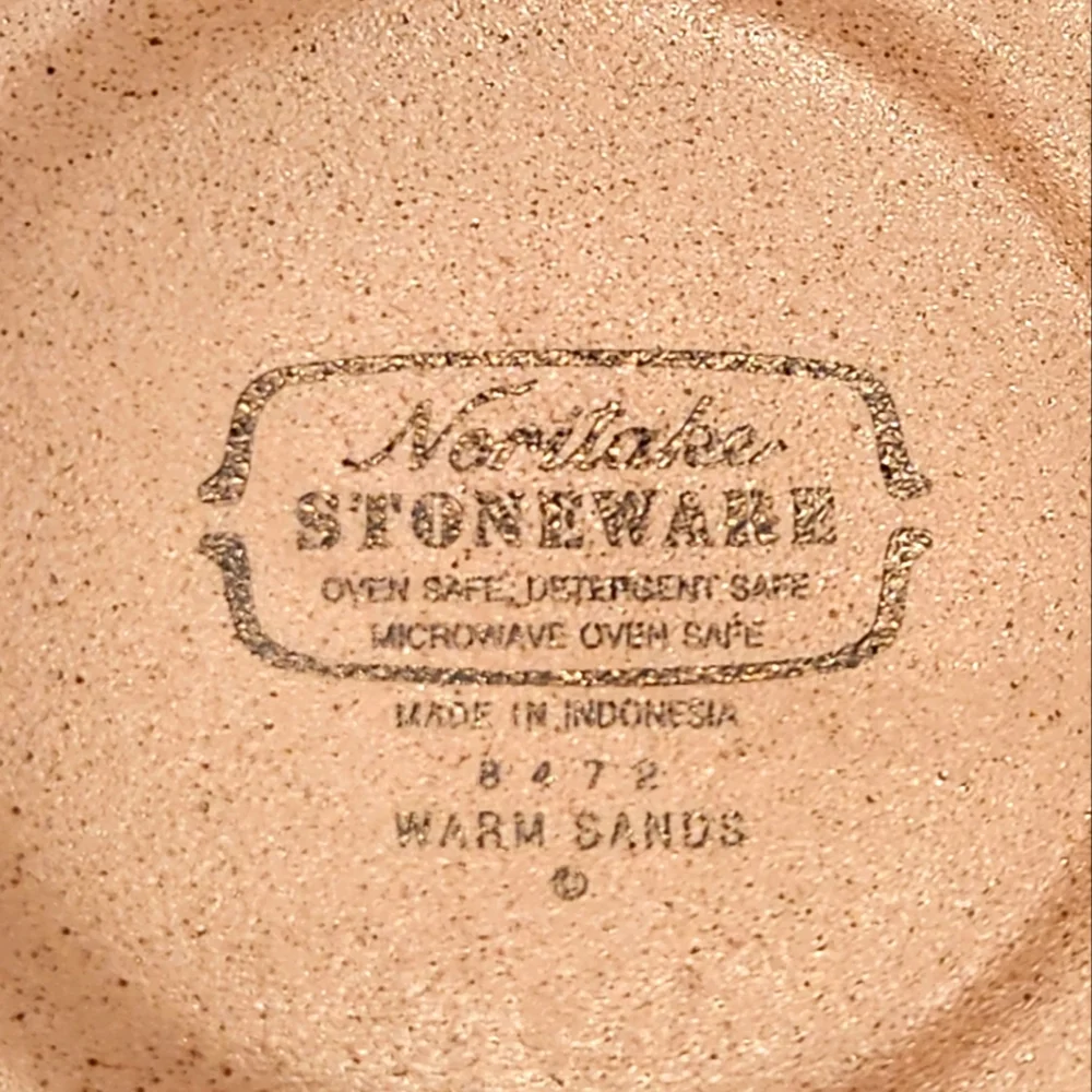 2 Noritake Warm Sands Soup Pasta Bowls  Vintage Stoneware, Oven & Microwave Safe - Picture 8 of 8